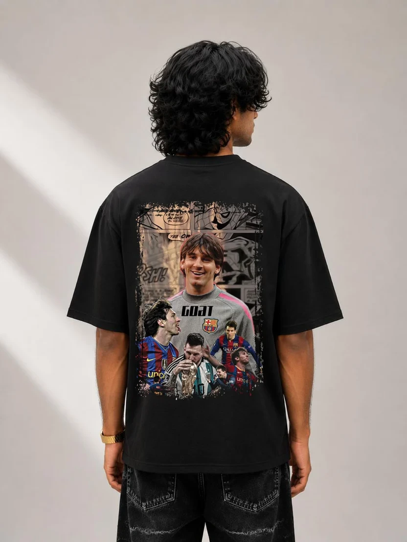Messi Signature black Drop Shoulder